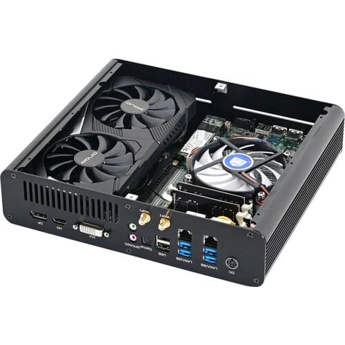 Mini PC Gaming graphic card mini pc Intel i7-7820HK GTX 1650 GDDR5 4GB 2*DDR4 M.2 SSD powerful gaming computer