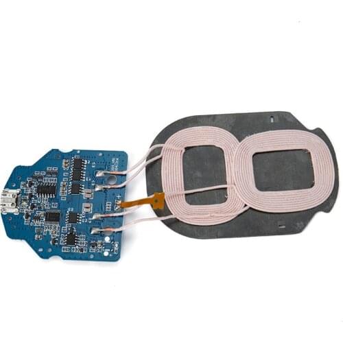 Dual-coil wireless-charger transmitter module DIY modified wireless fast charging scheme PCBA board fast charging Qi
