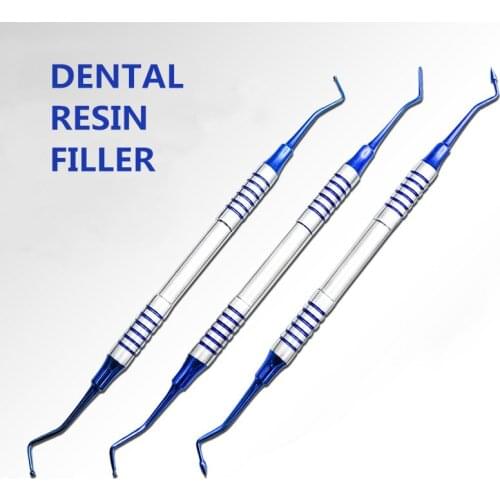 Dental Resin Filler Dental Composite Resin Filling Spatula Aesthetic Restoration Set Resin Filler Set Dental Tool
