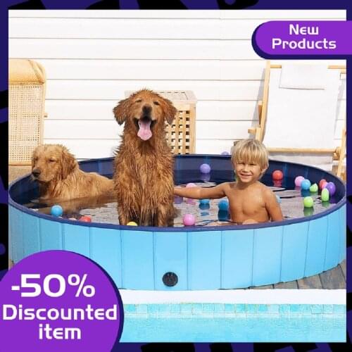 2021new Foldable Dog Pet Bath Pool Collapsible Dog Pet Pool Bathing Tub Kiddie Pool For Dogs Cats And Kids
