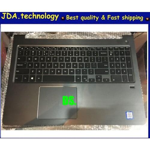 98%new Genieus palmrest topcase For Dell Vostro 15 5000 5568 V5568 15-5568 US keyboard upper cover Touchpad