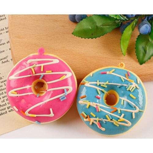 Party Decoration PU Donut Simulation Bread Western-style Pastry Dessert Decoration Children Slow Rebound Toy Pendant