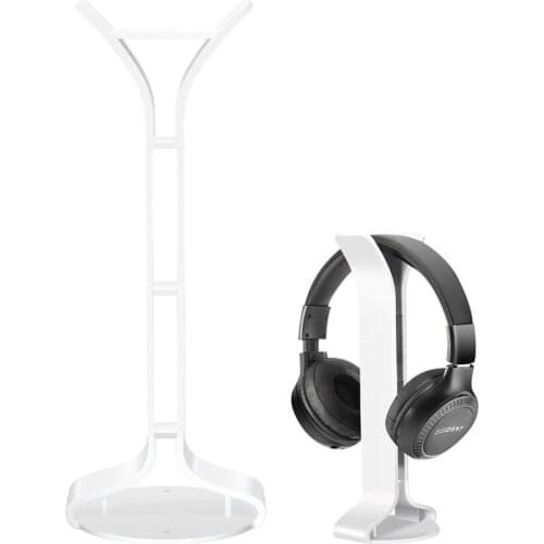 Headphone Stand Holder Rack Hanger Portable Headset Stand Earphone Display Rack Plastic White Headphones Storage Holder Bracket