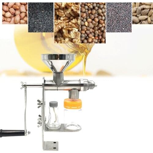 Stainless Steel Oil Press Machine Manual Oil Press Machine Peanut Oil Olive Oil Nut Seed Oil Press