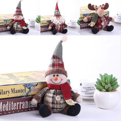 Santa Claus Christmas Doll Merry Christmas Decorations for Home Elk Christmas Ornaments Xmas Tree Decor 2021 Navidad Natal Gifts