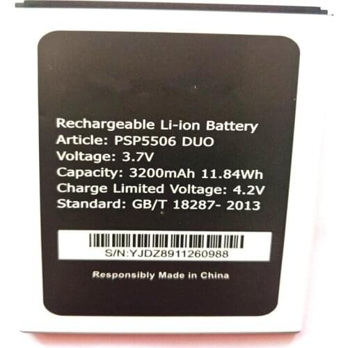 3200mAh Replacement Battery For Prestigio Grace Q5 PSP5506DUO PSP5506 PSP 5506 DUO Bateria with phone stander