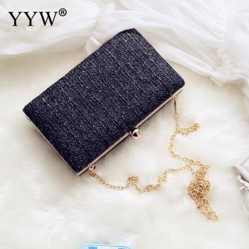 Straw Clutch Wedding Bridal Purse Women Evening Envelope Bridal Clutch Purse Bag Elegant Cocktail Party Prom Handbag With Chain