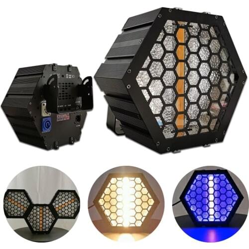 Retro Strobe Wash Light 24x0.25W RGB 3IN1 + 100W Gold Color COB LED Background Lighting DJ Disco Bar Party Christmas Club Lights