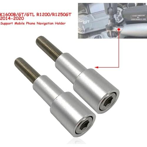 K1600B K1600GT Support Mobile Phone Navigation Mount Bracket Extension Rod For BMW K1600B K1600 GT GTL R1200 R1250 RT 2014-2020