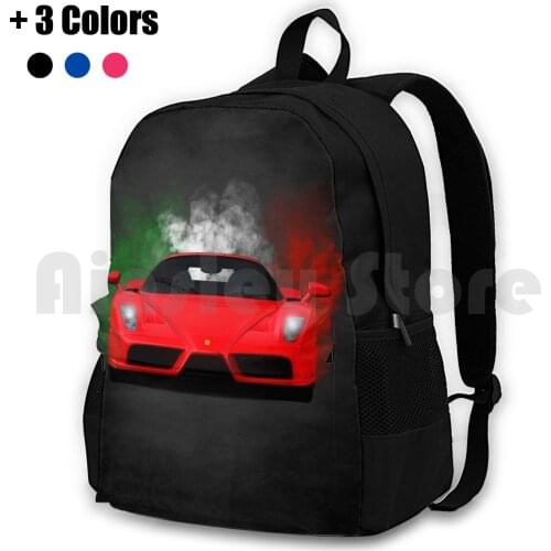 The Face Outdoor Hiking Backpack Waterproof Camping Travel Supercar Super Car Car Cars Classic Car Sports Car Italian Transport