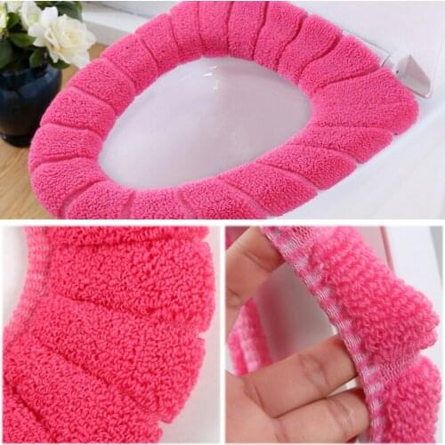 Universal Toilet Seat Washable Soft Winter Warmer Mat Pad for Home Decor Closestool Mat Seat Case Coral Toilet Lid Accessories