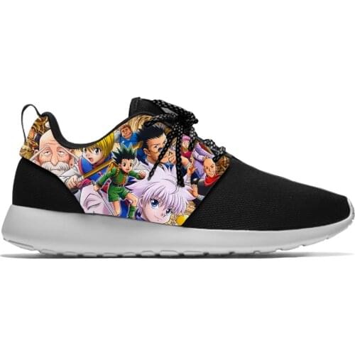 Anime Manga Hunter X Hunter Killua Zoldyck Fashion Sport Running Shoes Lightweight Breathable 3D Printed Men women Mesh Sneakers
