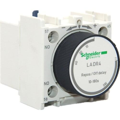 Time Delay Power-off Delay for Auxiliary Contact Module, 10-180 Seconds, One LADR4