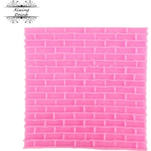 1Pcs Brick wall shape silicone soft candy mold cake decorating tool candy chocolate Soft Candy Mold