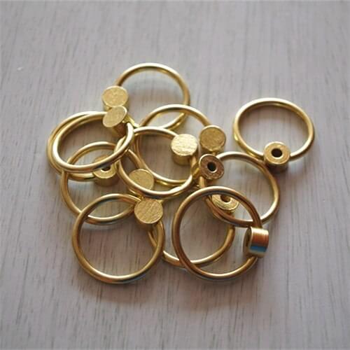 10pcs Iron Handles Cabinets Drawers Diameter:30mm