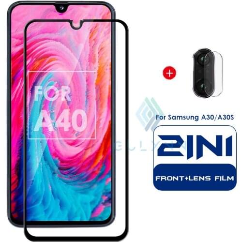 2PCS Camera Glass For Samsung A30 A50 A40 A51 A71 A91 Tempered Glass Screen Protector For A10S A20S A40S M30 A60 S Back Len Film