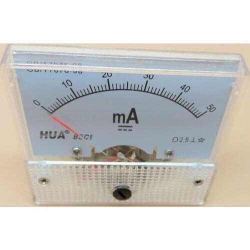 Amperemeter 0-50mA for testing current of co2 laser engraving machine