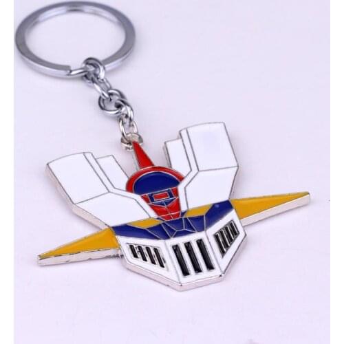 Anime Jewelry Mazinger Z Key chains Pendants Keyring Car Key Holder for Men Women Llaveros Chaveiro