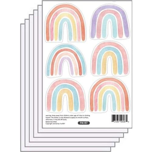 Color Sticker Wallpaper, Stickers and Peeling Detachable Vinyl Waterproof, Suitable for Childrens Bedroom