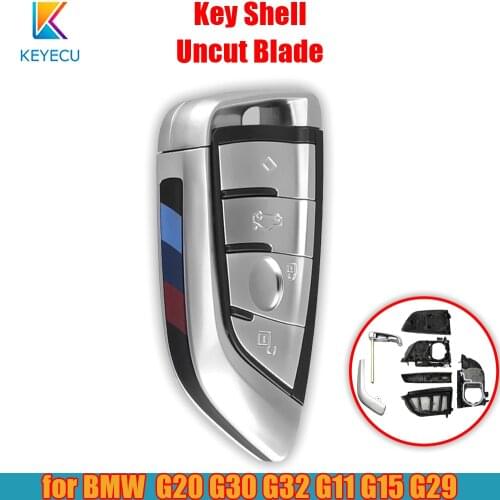 KEYECU Smart Remote Key Shell Case Cover 4 Buttons for BMW G20 G30 G32 G11 G15 G29 2015 2016 2017 2018 2019