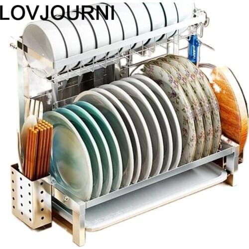 Cucina Rangement Cozinha Malzemeleri Cosina Stainless Steel Dish Mutfak Cocina Organizador Cuisine Kitchen Storage Rack Holder
