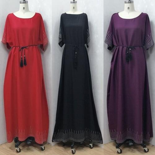 Muslim Kaftan Maxi Dress Women Abaya Dubai Caftan Marocain Turkey Lslamic Clothing Robe Longue Femme Musulmane Vestidos Largos