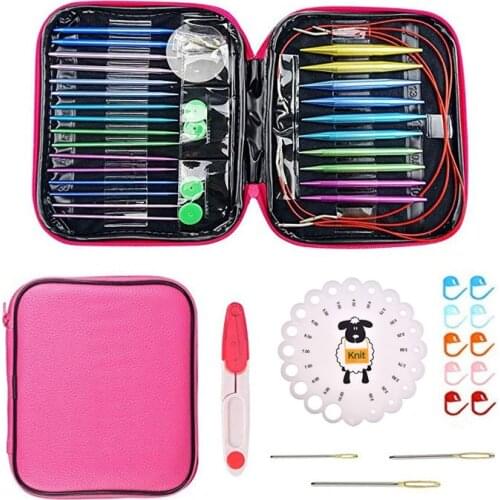 Detachable circular needle set alumina alloy U-shaped needle 13 pairs a Set with Accessories