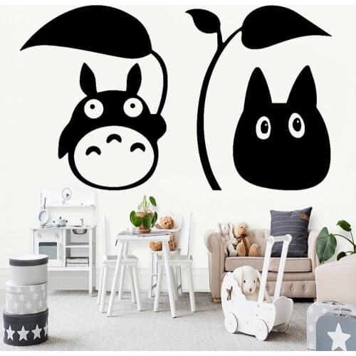 Wall Sticker Totoro Japan Anime Decal Kids Bedroom Wall Decor Chilids Room Decoration Cartoon Art Mural Removable Nursery Decor