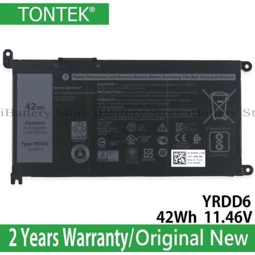 Genuine YRDD6 Battery For Dell Inspiron 14 5585 3400 5488 5493 5593 P90F 42Wh 11.46V AKKU Origianal Batteria