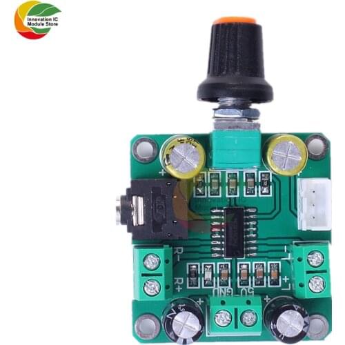 Ziqqucu PAM8403 Digital Stereo Amplifier Board Module Dual Channel 2*3W DC 5V with Volume Adjustable Rotary Potentiometer