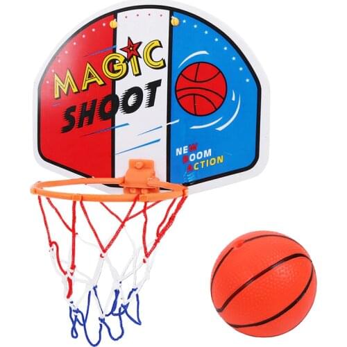 Adjustable Indoor Hanging Basketball Backboard Rim Basketball Box Mini Basketball Board For Game Children Kids Game