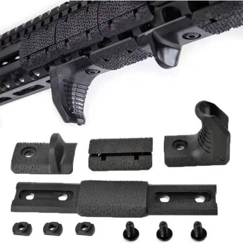 M-LOK Hand Stop Kit For M LOK Attachment System Hunting Rifle AR15 m lok Bipod handguard 4 Pcs/set Acessorios Airsoft