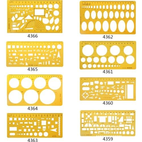 Painting Measuring Templates Stencils Geometric Drawing Rulers for DIY Architecture Drawing Template Artistic Drawing and Drafti