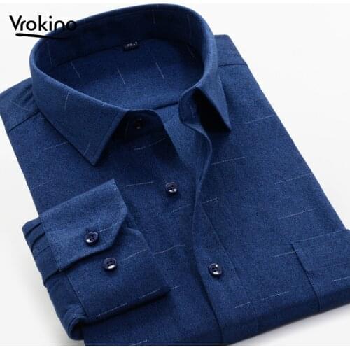 VROKINO Men's Cotton Shirts