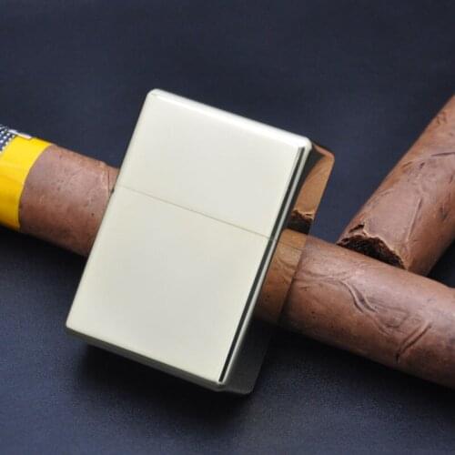 Zorro Mirror Brass Kerosene grinding Wheel Lighter Pure White Base Armor Igniter Cigarette Cigar Accessory BBQ Tools Nice Gifts