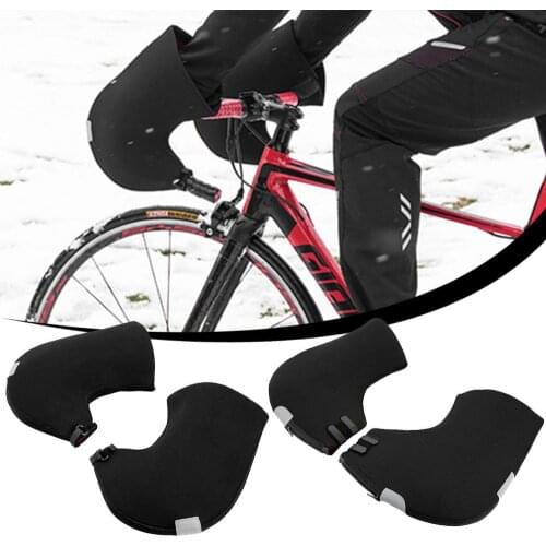 Winter Thermal Warm Cycling Mountain Bike Gloves Handlebar Mitts Windproof Warm Gloves Outdoor Camping Hiking Motorcycle Gloves