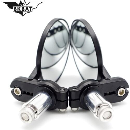 2 pieces / double retro black rear view mirror motorcycle accessories For honda steed 400 yamaha tricity motorcycle honda steed