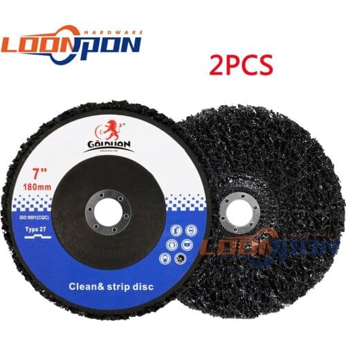 2pcs 100/115/125/150/180mm Poly Strip Disc Abrasive Wheel Paint Rust Removal Clean For Angle Grinder