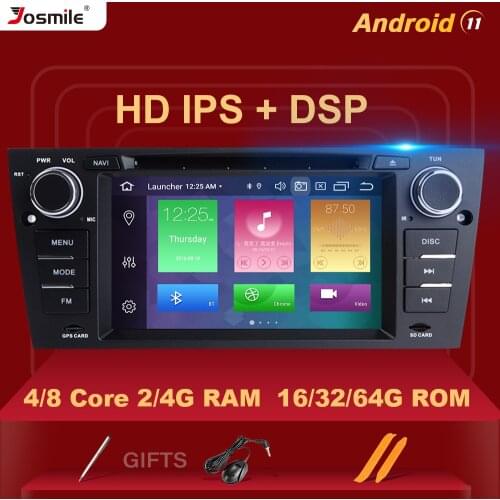 DSP 8 Core 4GB 64G 1 Din Android 11 Car DVD Multimedia Player For BMW E90/E91/E92/E93 Radio Navigation GPS Stereo Audiohead Unit