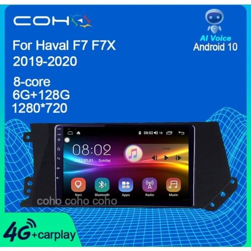 COHO for 1280*720P Car Radio for GREAT WALL Hover Haval F7 F7X 2019-2020 Android 10 Stereo Audio Video Multimedia Autoradio