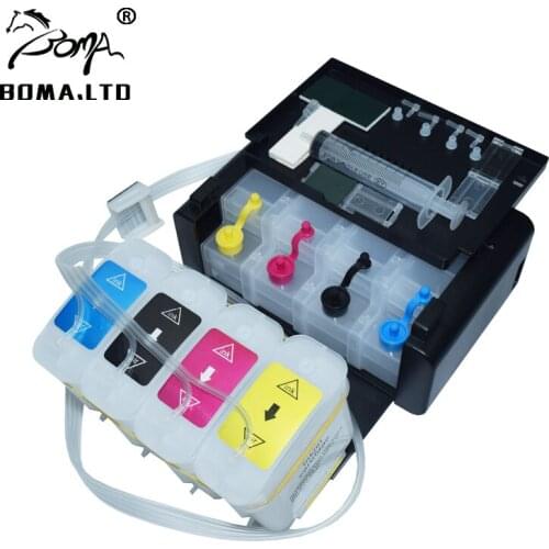 BOMA.LTD Continuous Ink Ciss System For HP10 82 For HP 500 800 815 Printer For HP 10 82 CISS With Cartridge Auto Reset ARC Chip