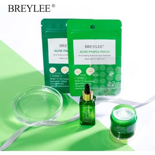 BREYLEE Acne Treatment Serum Acne Pimple Patch Face Sheet Mask Facial Acne Cream Essence Facial Skin Care Pimple Remover Tools