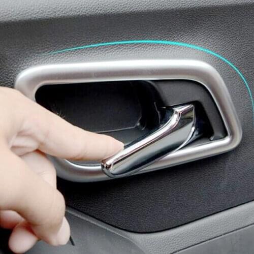 For Chevrolet Trax 2014 2015 2016 Accessories ABS Chrome Car Inner Door Bowl Protector Frame Styling Cover Trim