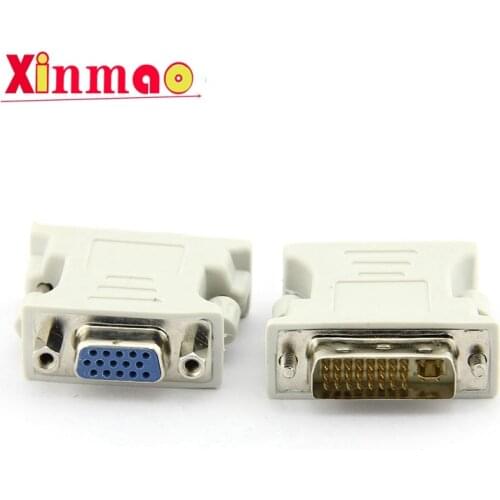 DVI-I 24+5 Pin DVI to VGA Male to Female Video Converter Adapter for PC laptop for Graphics Cards Computer 1080P HDTV Monitor