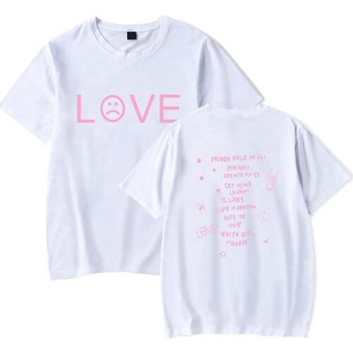 Lil Peep T Shirt Men Women Casual T-Shirt Hip Hop Fashion T-Shirt Summer Breathable Cotton O-Neck Short Sleeve Love Print Tshirt