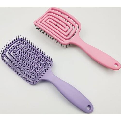 Hollow Arc Scalp Massage Comb Salon Hair Styling Tool Detangling Hair Brush Comb for Hair Decorative Caring Accessories