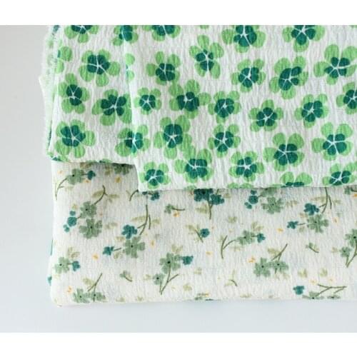 160x50cm Summer Fresh Flower Mechanism Pleated Chiffon Fabric, Handle Clothes Dresses Shirt Sun-Protective Clothing Cloth
