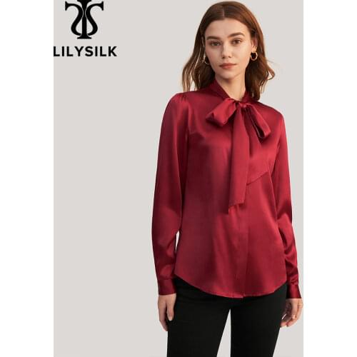 Блузки с галстуком LILYSILK China At AliExpress