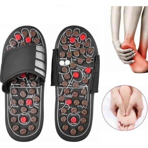 Foot Massage Slippers Shoes Acupuncture Therapy Feet Massager Pressure Relief Acupoint Reflexology Sandals Therapeutic Care
