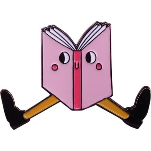 Lovely book lover badge novelty bookworm gift